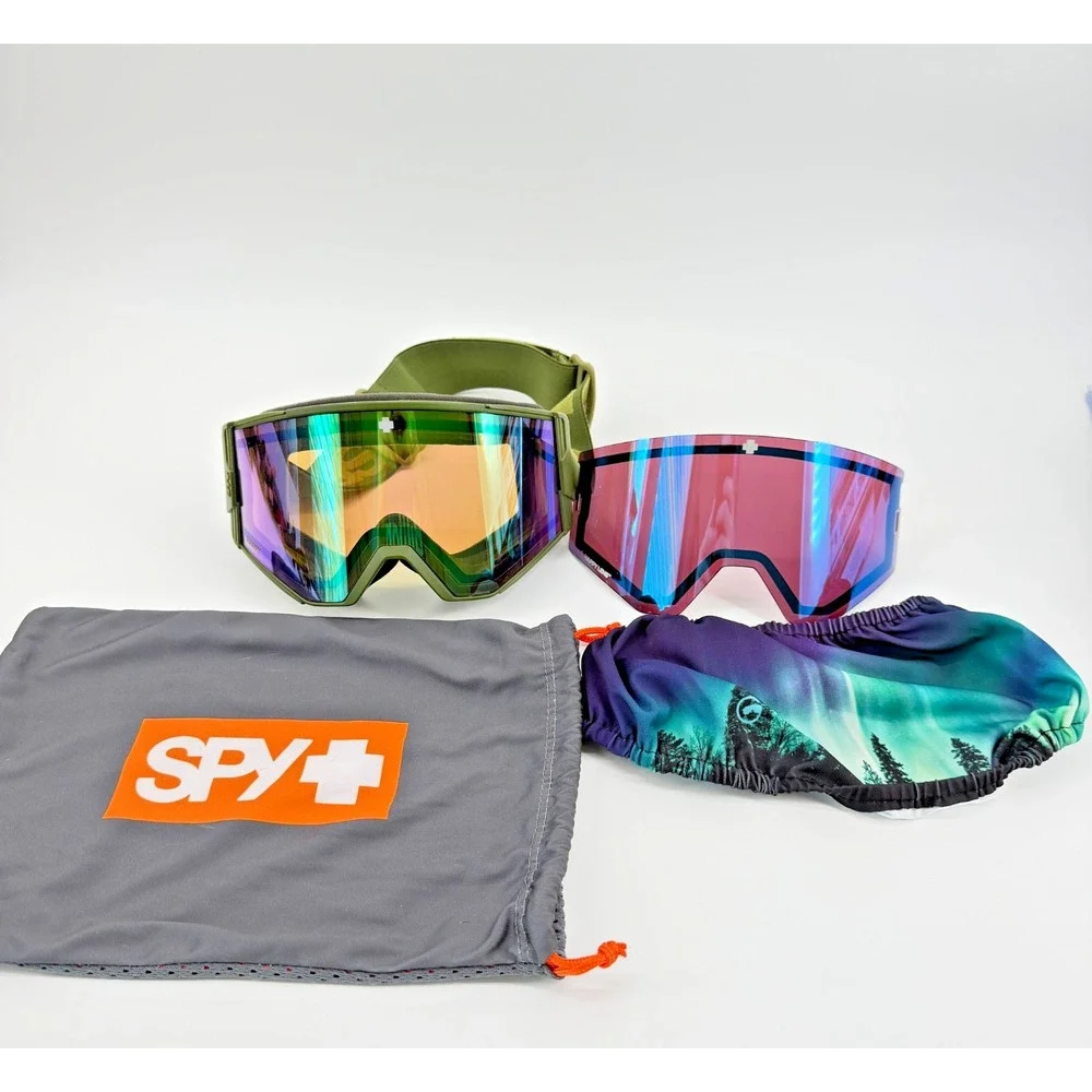 Spy Optic Ski Goggles Underpin Snow Ski Snow Snowboarding Two Lenses Never Used